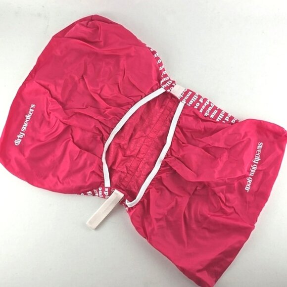 Lululemon Rare Manifesto Canvas Shoulder Bag Pink White Print + Washable Pouch - Picture 15 of 16